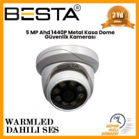 Besta 5 MP Ahd 1440P WARM LED Dome Güvenlik Kamerası KD-9423W