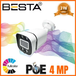 Besta 4 MP 4 Atom Warm Led IP POE Bullet Güvenlik Kamerası KD-1240